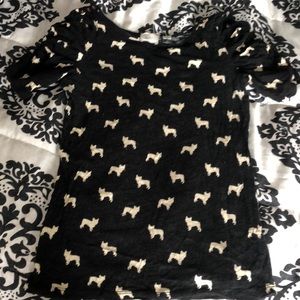 Anthropologie Frenchie Gather sleeve top